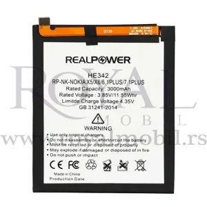 Baterija REALPOWER za Nokia 5.1 Plus (HE342)