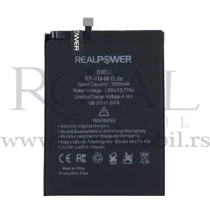 Baterija REALPOWER za Xiaomi Mi 8 Lite Bm3j (3550mAh)