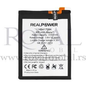 Baterija REALPOWER za Huawei Mate 7 (Hb417094ebc) 4300mAh