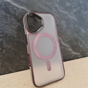 Futrola Transparent Matt Magsafe za iPhone 16 Pro Max (6.9) crna