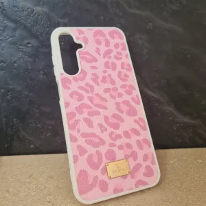 Futrola Leather Print za Samsung A256 Galaxy A25 roze