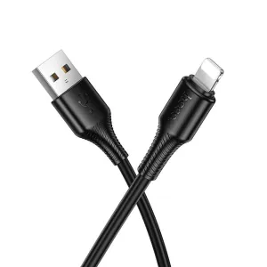 Kabl USB A na Lightning Hoco 2,4A 1 m X120 crni