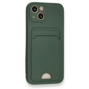 Futrola SOFT sa dzepicem (soft card) za iPhone 17 maslinasto zelena
