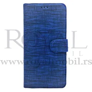Futrola TEXTILE FLIP za Samsung Galaxy A02S / A03S plava