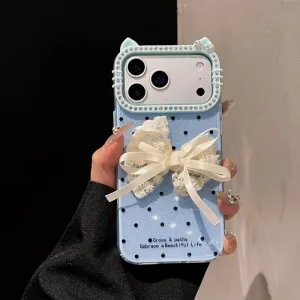 Futrola Elegant Bow za iPhone 17 Air plava