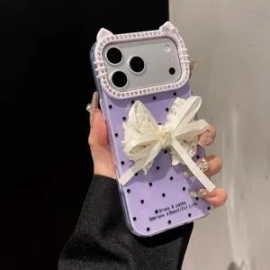 Futrola Elegant Bow za iPhone 16 Pro lila