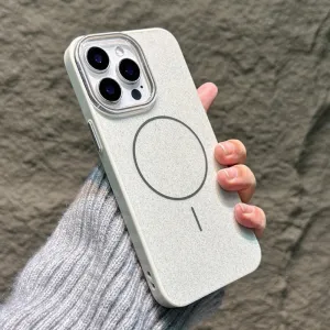 Futrola Glitter MagSafe za iPhone 16 Pro Max siva