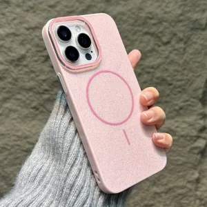 Futrola Glitter MagSafe za iPhone 17 Pro Max roze