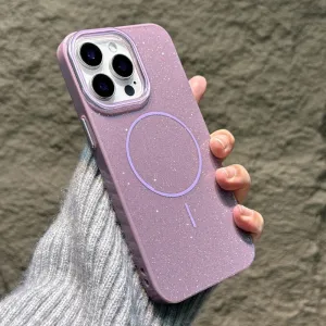 Futrola Glitter MagSafe za iPhone 17 Pro Max ljubicasta