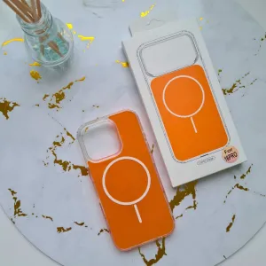 Futrola Orange Magsafe za Samsung Galaxy S25 Ultra narandzasta