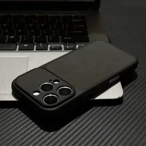 Futrola Leather Matt za iPhone 16 crna