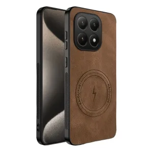 Futrola Leather Man Magsafe za iPhone 17 Pro Max braon