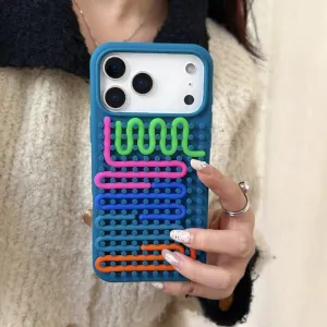 Futrola Color anti-slip za iPhone 17 Pro teget