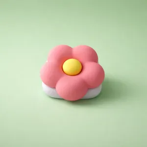 Pop socket X-Cell flower mirror pink