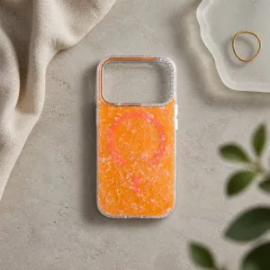 Futrola Cristal Magsafe za iPhone 17 narandzasta