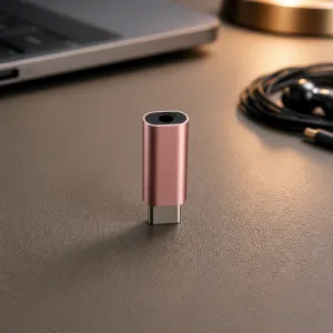 Adapter sa USB TIP-C (muski) na 3.5mm (zenski) roze