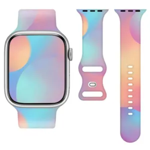 Silikonska narukvica za Apple Watch 42/44/45/49 mm (97+110) rainbow