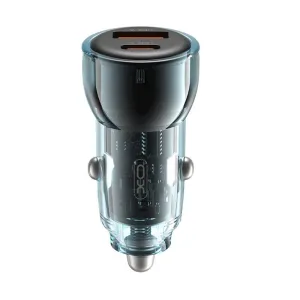XO auto punjac CC60 60W 1x USB 1x USB-C (Type C) plavi